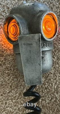 Working ADLAKE Railroad Train Caboose Lamp 4Way Signal Lantern Orange & Red RARE