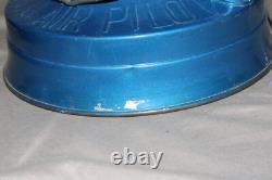 X2 Dietz Air Pilot No. 8 Amber Glass Globe Railroad Barn Oil Blue Lamp Lantern